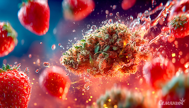 Strawberry Cough — сативный сорт с клубничным ароматом