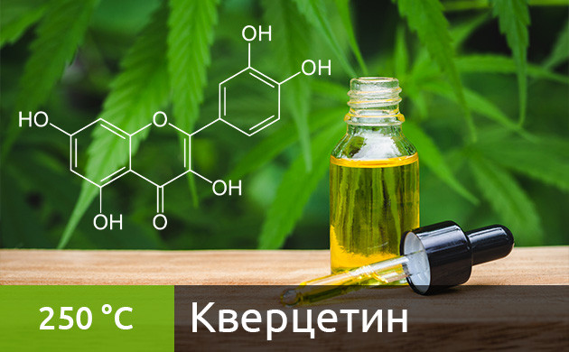 Рекомендуемая температура нагрева для кверцетина в вейпе (250 °C) Оптимальная температура для вейпинга кверцетина (250 °C)
