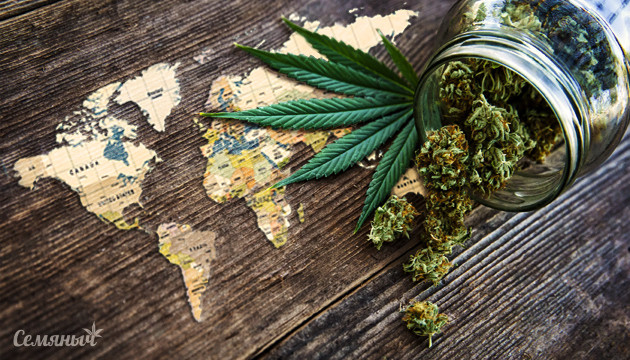 Карта легализации марихуаны