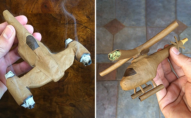 Скручивание самокруток в оригинальные формы Оригинальные самокрутки