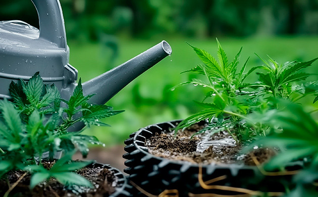 Правильный полив каннабиса для роста корней