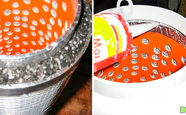 уголь между стенок двух труб