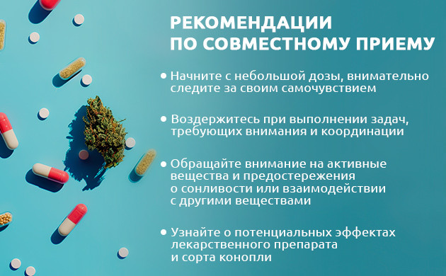 Консультация перед смешиванием: необходимость осторожности Совместный прием: каннабис и лекарства