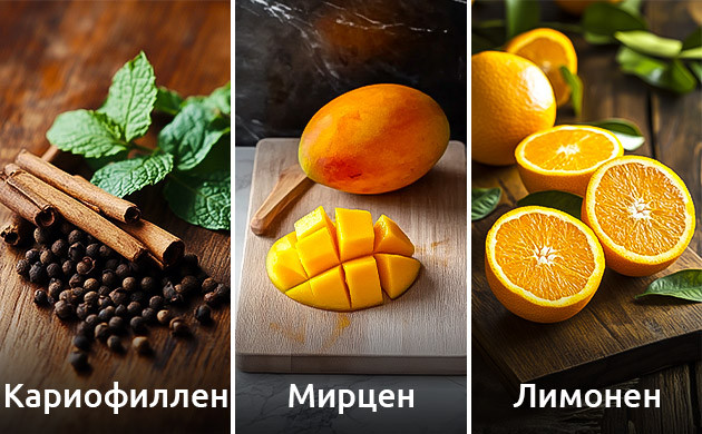 Кариофиллен: терпены и их действие Мирцен: влияние на аромат и воздействие