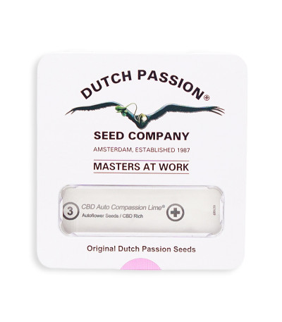Семена конопли CBD Auto Compassion Lime в оригинальной упаковке