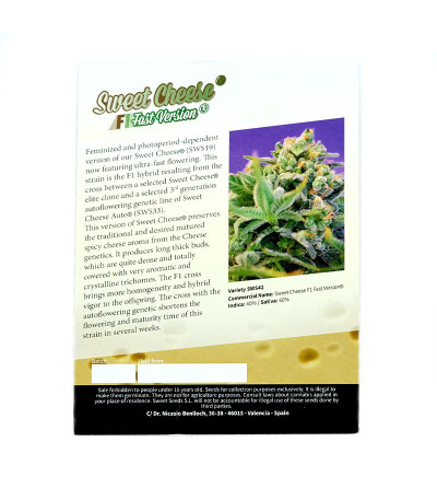 Семена сорта Sweet Cheese F1 Fast Version fem (Sweet Seeds)