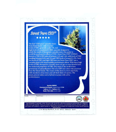 Семена сорта Sweet Pure CBD fem (Sweet Seeds)